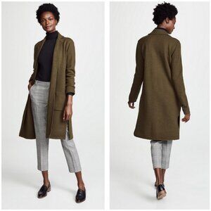 💕MADEWELL💕 Camden Sweater-Coat ~ 100% Merino Wool Olive Green XXS
